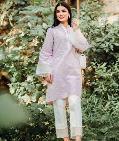 Cotton Karandi Two Piece Elegant Outfit