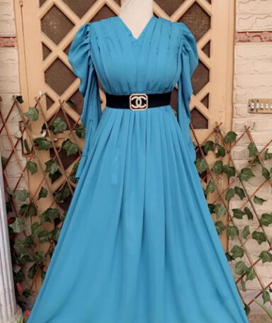 Elegance Blue Long Gown For Women